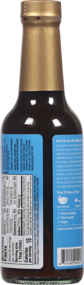 slide 6 of 12, Coconut Secret Spicy Coconut Aminos, 10 oz