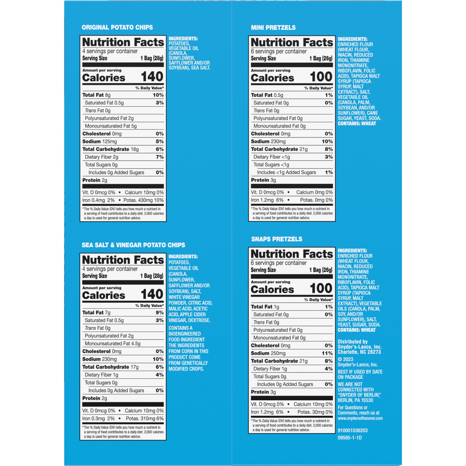 slide 4 of 6, Snyder's of Hanover Classic Mix Variety Pack, 19.000 oz