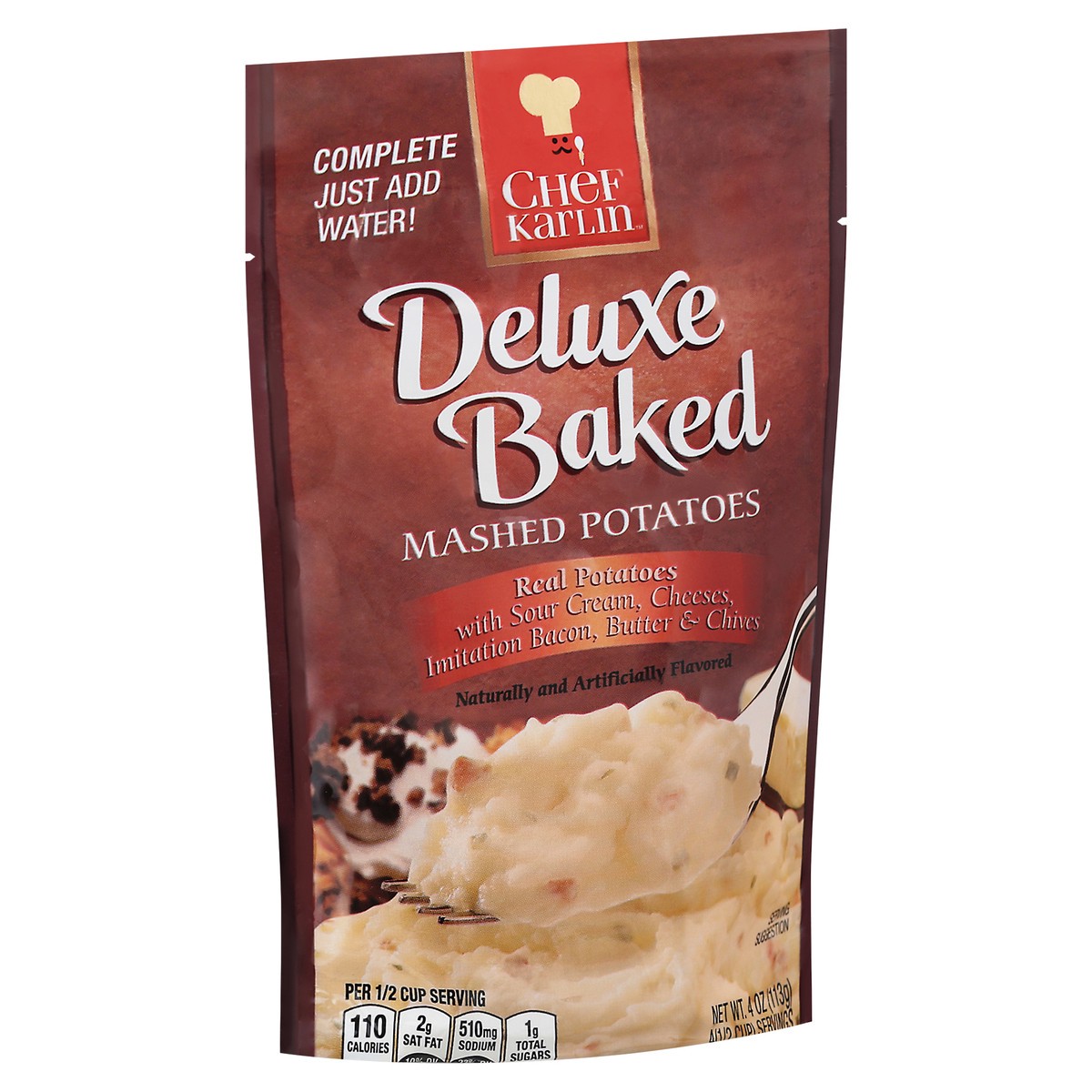 slide 12 of 13, Chef Karlin Deluxe Baked Mashed Potatoes 4 oz, 4 oz