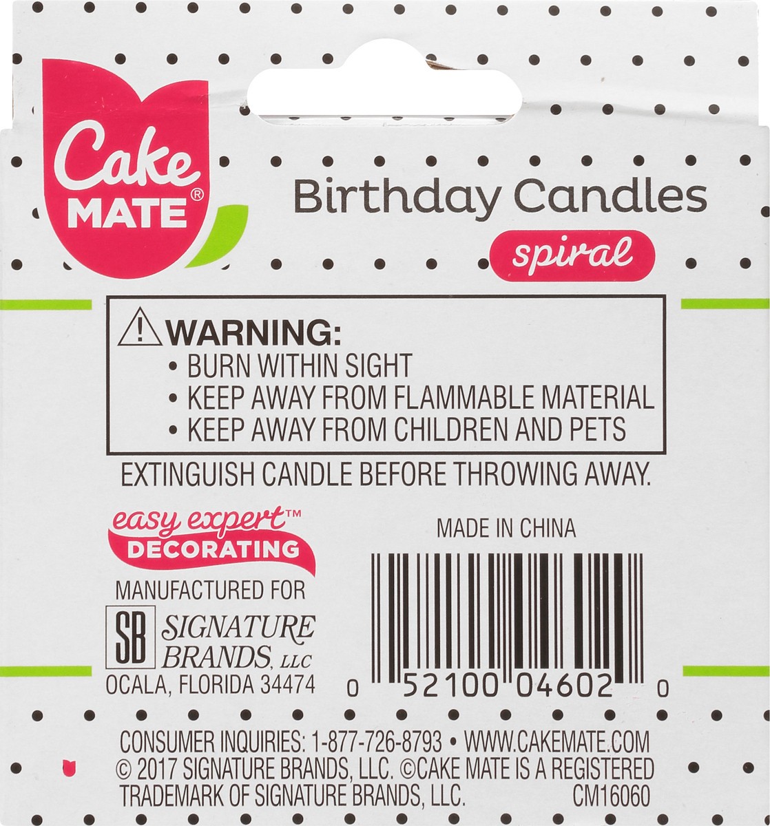 slide 5 of 9, Cake Mate 2.5 Inch Spiral Birthday Candles 24 ea, 24 ct