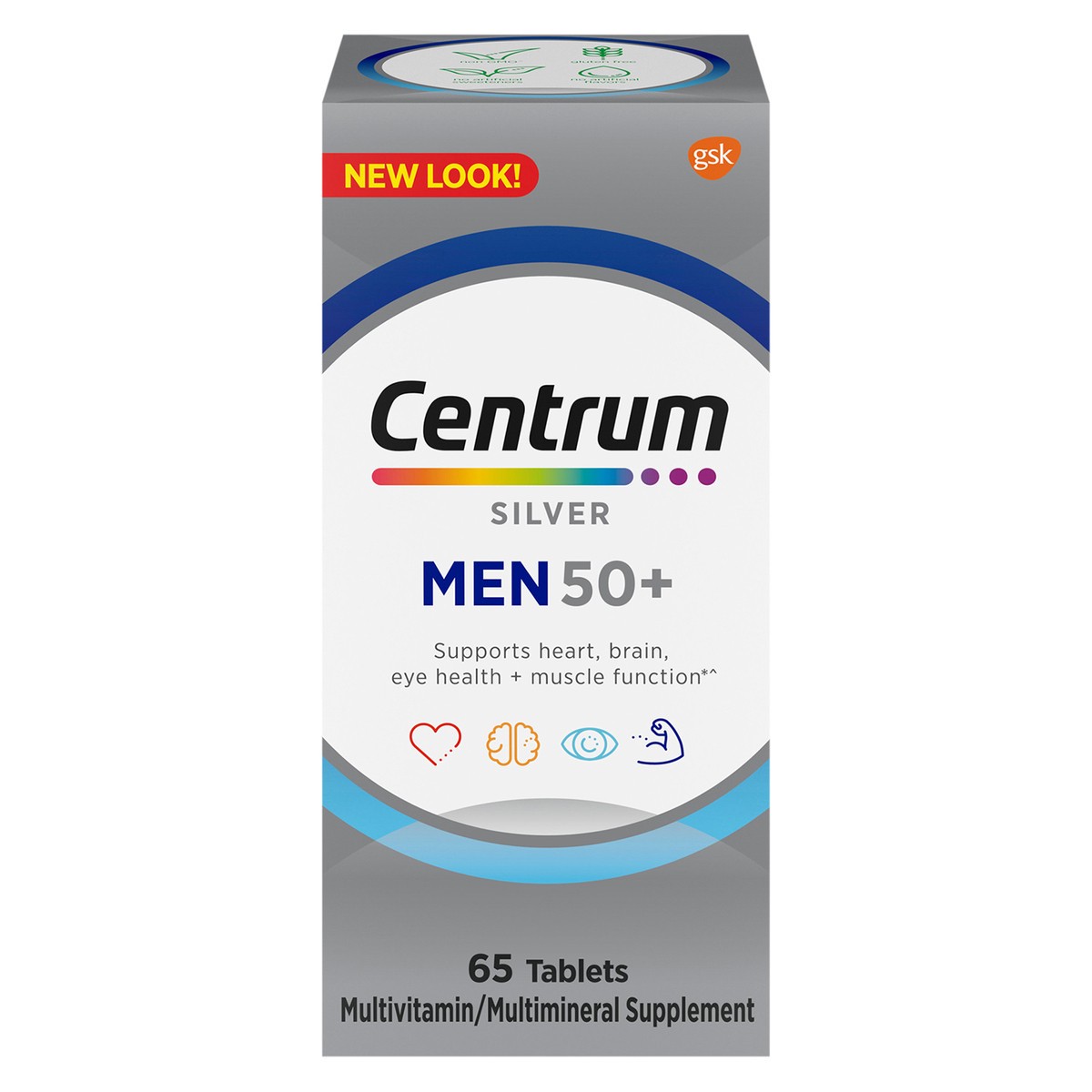 slide 1 of 12, Centrum Silver Men 50+, 65 ct