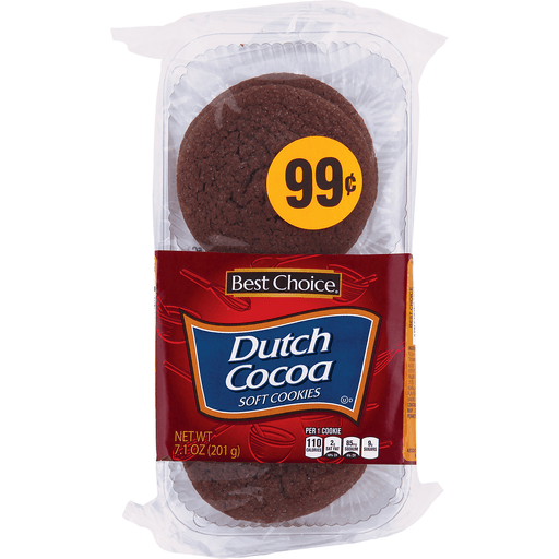 slide 1 of 1, Best Choice Dutch Cocoa Soft Cookies, 7.1 oz