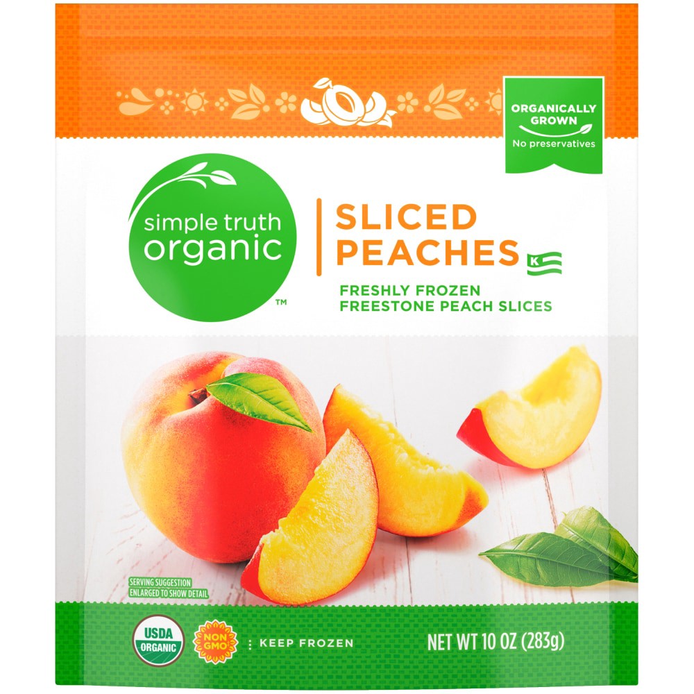slide 1 of 3, Simple Truth Organic Peaches 10 oz, 10 oz
