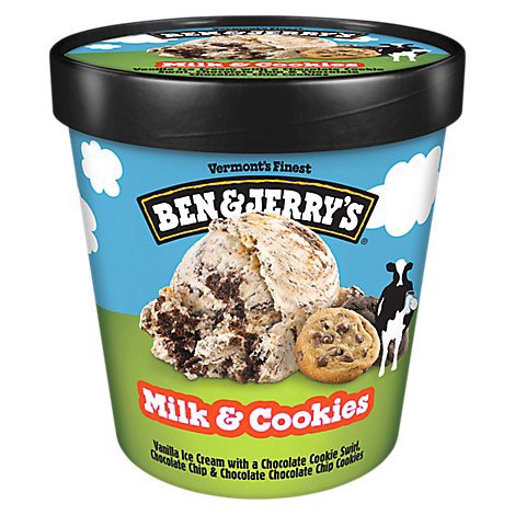 slide 1 of 1, Ben & Jerry's Milk And Cookies Ice Cream - 16 Oz, 16 oz