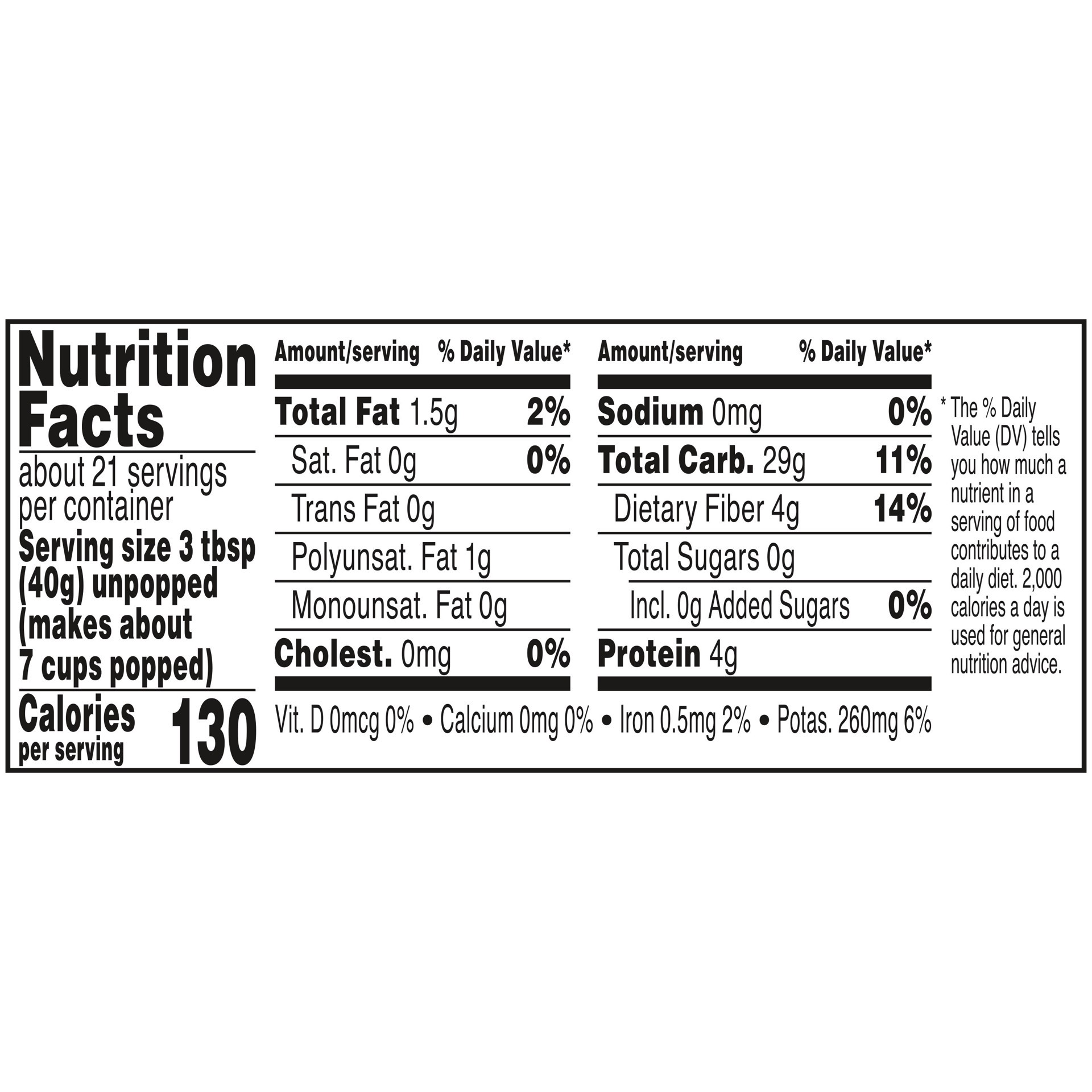 slide 4 of 5, Orville Redenbacher's White Corn Gourmet Popping Corn 30 oz, 30 oz