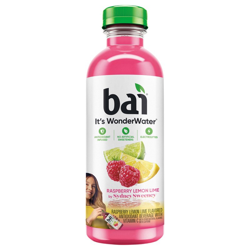 slide 1 of 1, Bai Antioxidant Infused Water Beverage, Raspberry Lemon Lime, 18 Fluid Ounce Bottle - 18 fl oz, 18 fl oz