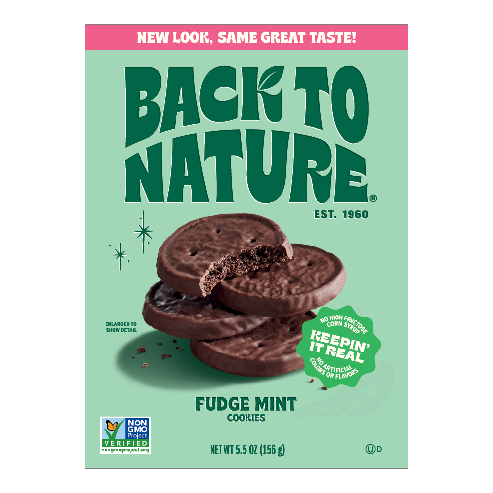 slide 1 of 4, Back to Nature Fudge Mint Cookies, 5.5 oz