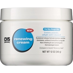 slide 1 of 1, CVS Health Renewing Cream For Dry Rough Skin, 12 oz