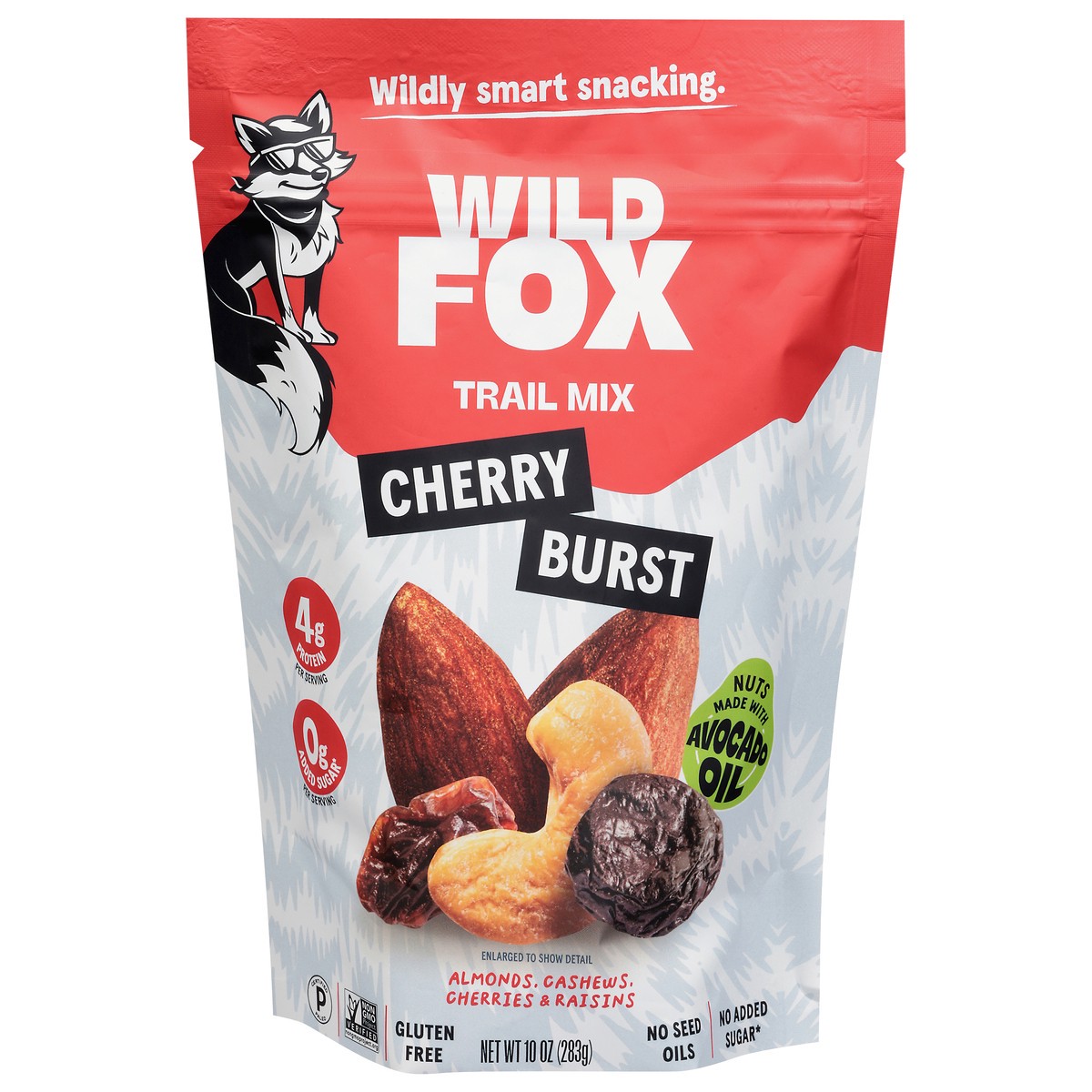 slide 1 of 14, Wild Fox Trail Mix, Cherry Burst, 10 oz