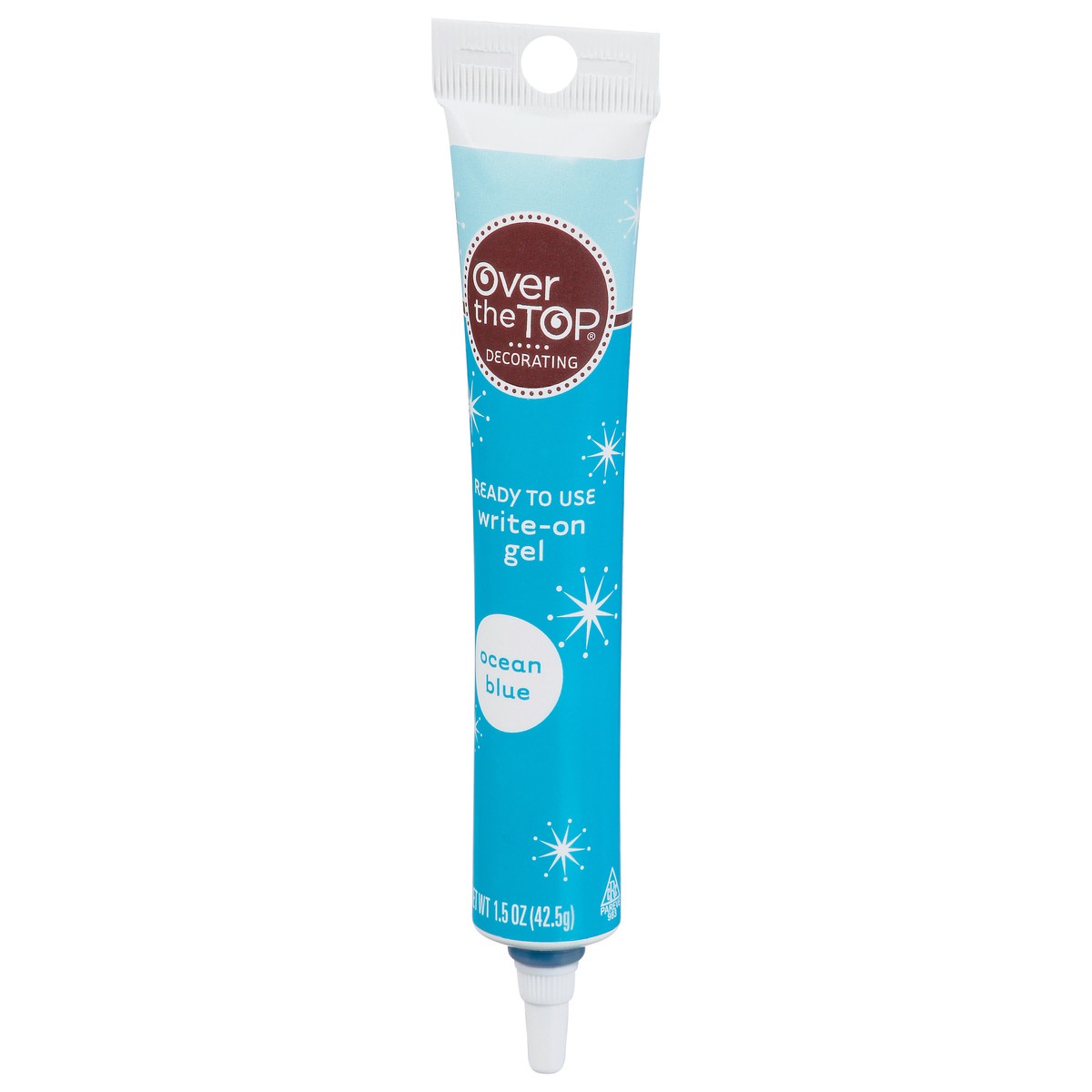 slide 9 of 9, Over The Top Decorating Ocean Blue Write-On Gel 1.5 oz, 1.5 oz