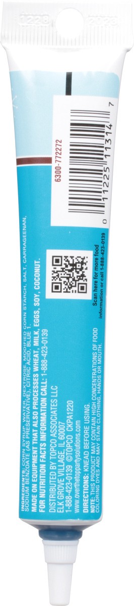 slide 3 of 9, Over The Top Decorating Ocean Blue Write-On Gel 1.5 oz, 1.5 oz