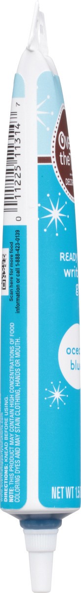 slide 6 of 9, Over The Top Decorating Ocean Blue Write-On Gel 1.5 oz, 1.5 oz