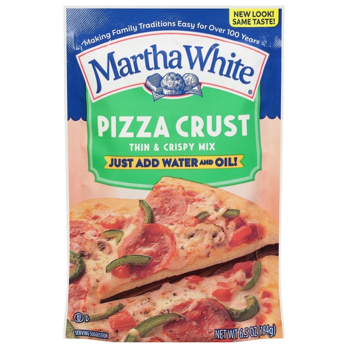 slide 1 of 11, Martha White Thin & Crispy Mix Pizza Crust 6.5 oz, 6.5 oz