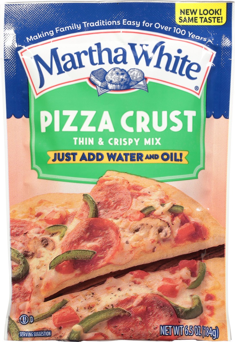 slide 3 of 11, Martha White Thin & Crispy Mix Pizza Crust 6.5 oz, 6.5 oz