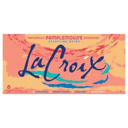 La Croix Pamplemousse Sparkling Water, 8 Pack 12 oz
