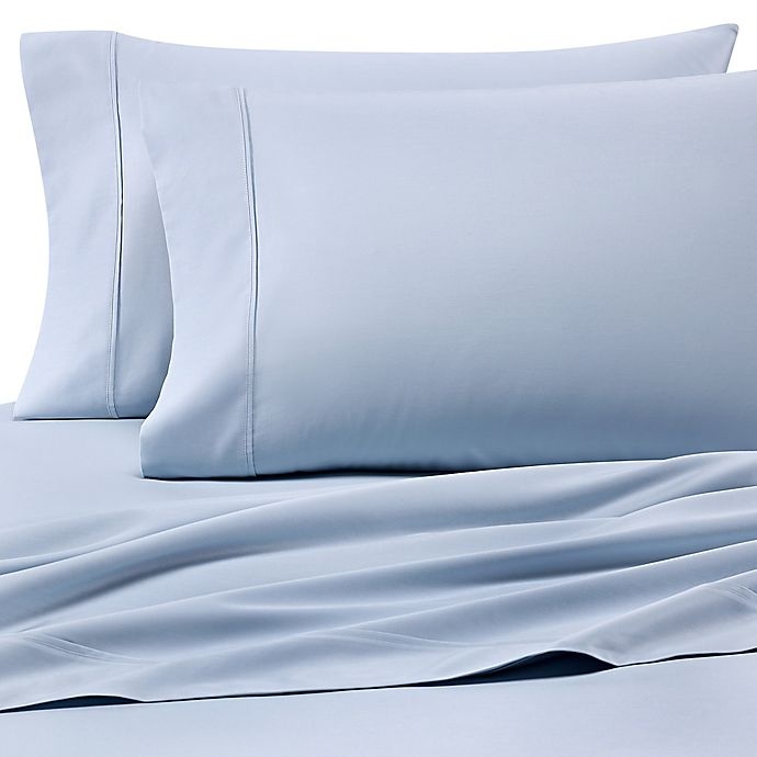 slide 1 of 1, Heartland HomeGrown 400-Thread-Count Solid Sateen King Sheet Set - Light Blue, 1 ct