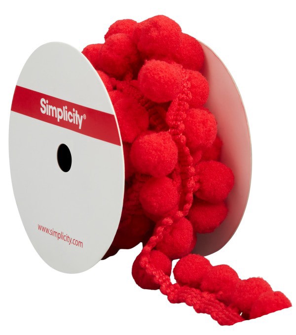 slide 5 of 5, Berwick Trim 3/4 Pom Pom Fringe, 1 ct