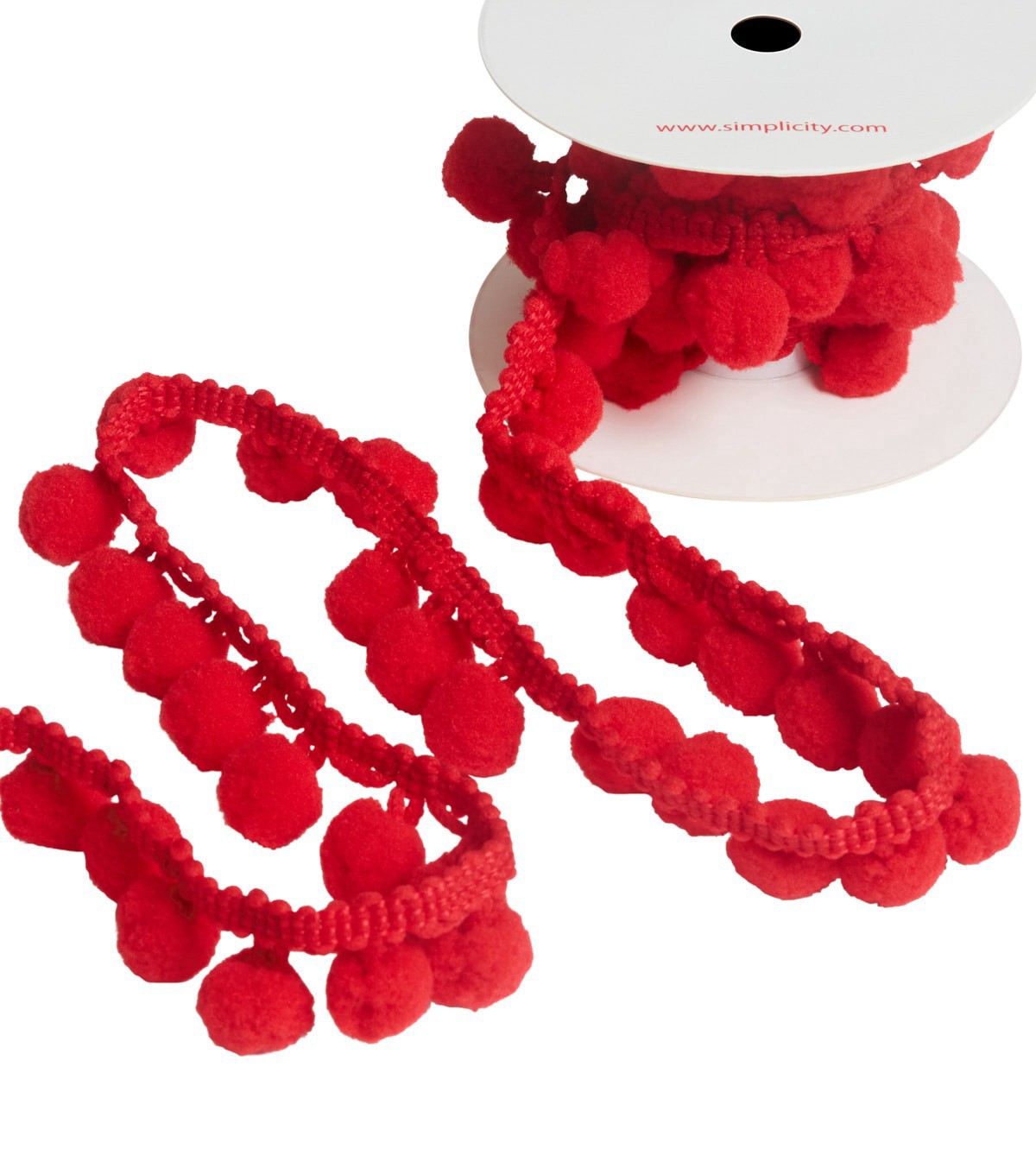 slide 1 of 5, Berwick Trim 3/4 Pom Pom Fringe, 1 ct