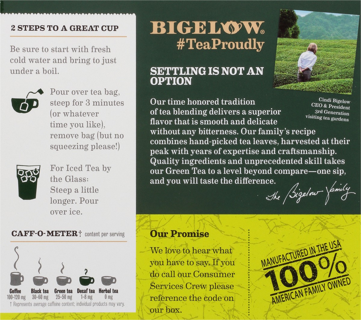 slide 3 of 9, Bigelow Organic Decaffeinated Green Tea - 40 ct, 40 ct