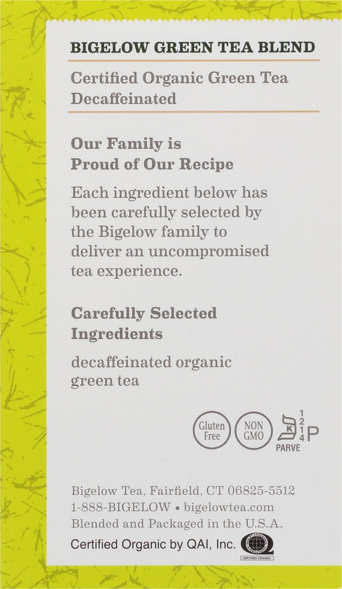 slide 9 of 9, Bigelow Organic Decaffeinated Green Tea - 40 ct, 40 ct