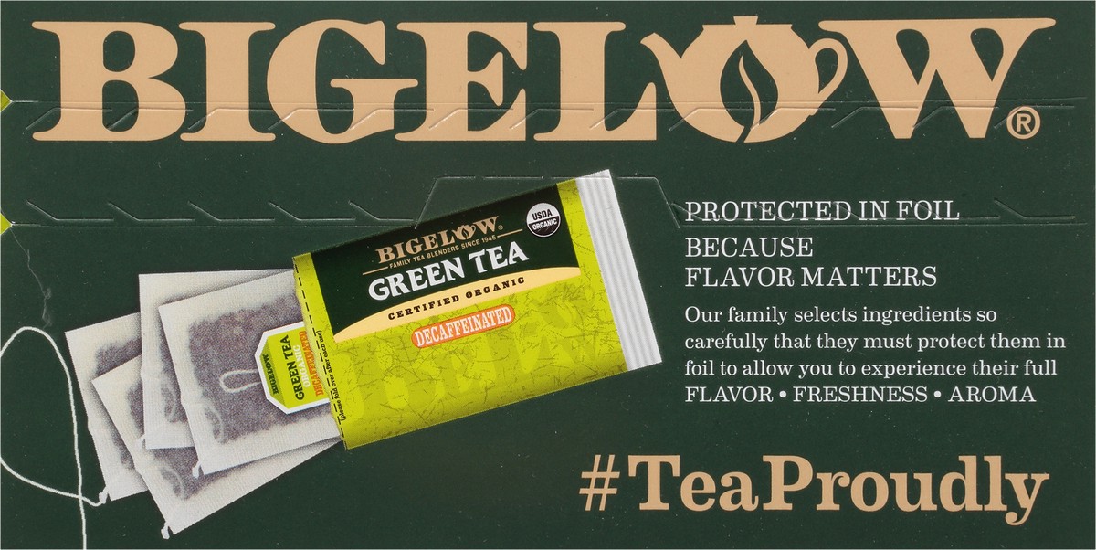 slide 6 of 9, Bigelow Organic Decaffeinated Green Tea - 40 ct, 40 ct