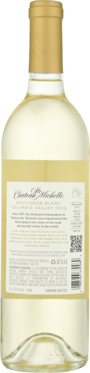 slide 8 of 9, Chateau Ste. Michelle Columbia Valley Sauvignon Blanc, White Wine, 750 mL Bottle, 750 ml