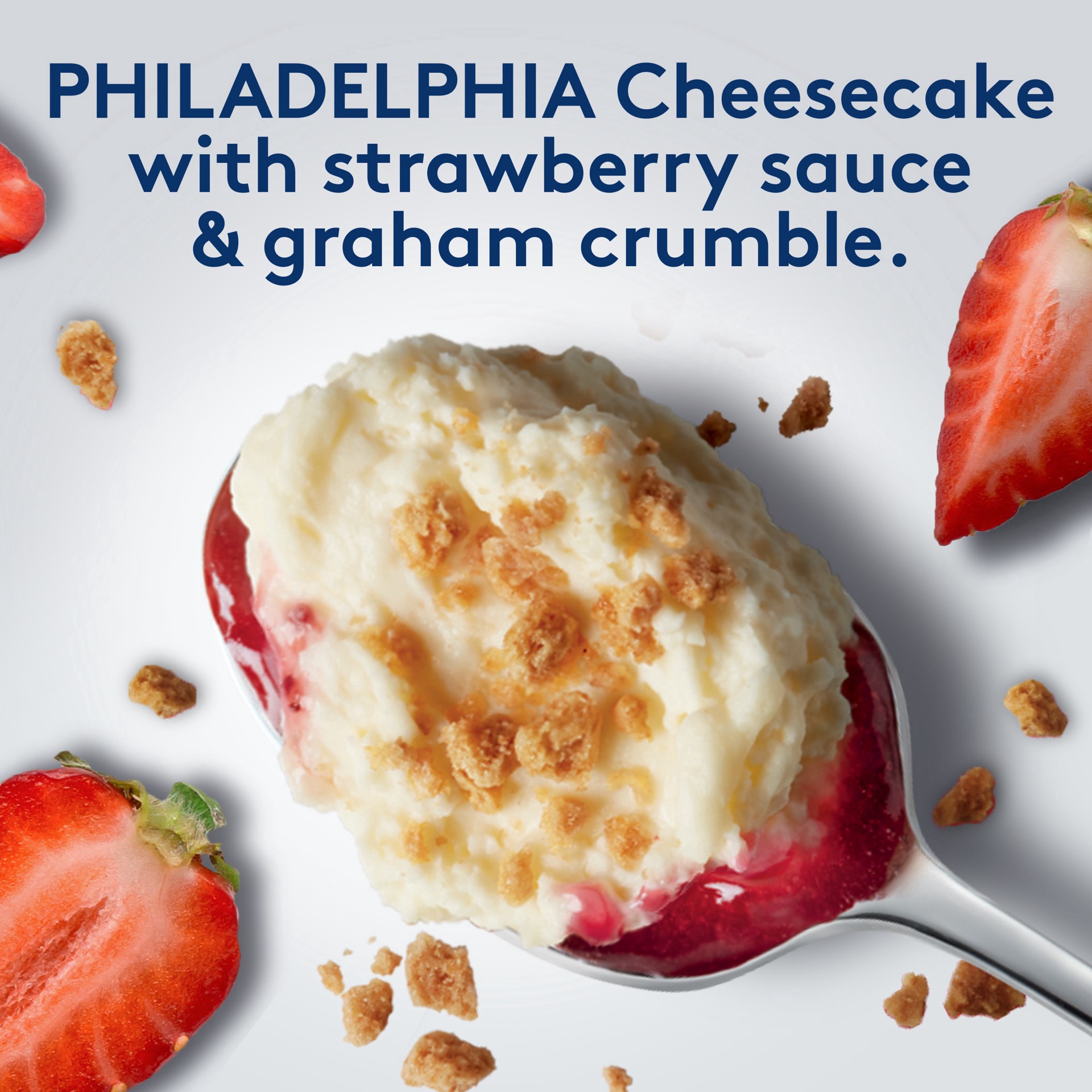 slide 2 of 5, Philadelphia Cheesecake Crumble Strawberry Cheesecake Desserts with Graham Crumble, 2 ct Pack, 2 ct