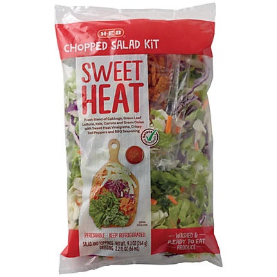 slide 1 of 1, H-E-B Select Ingredients Sweet Heat Chopped Salad Kit, 11.8 oz