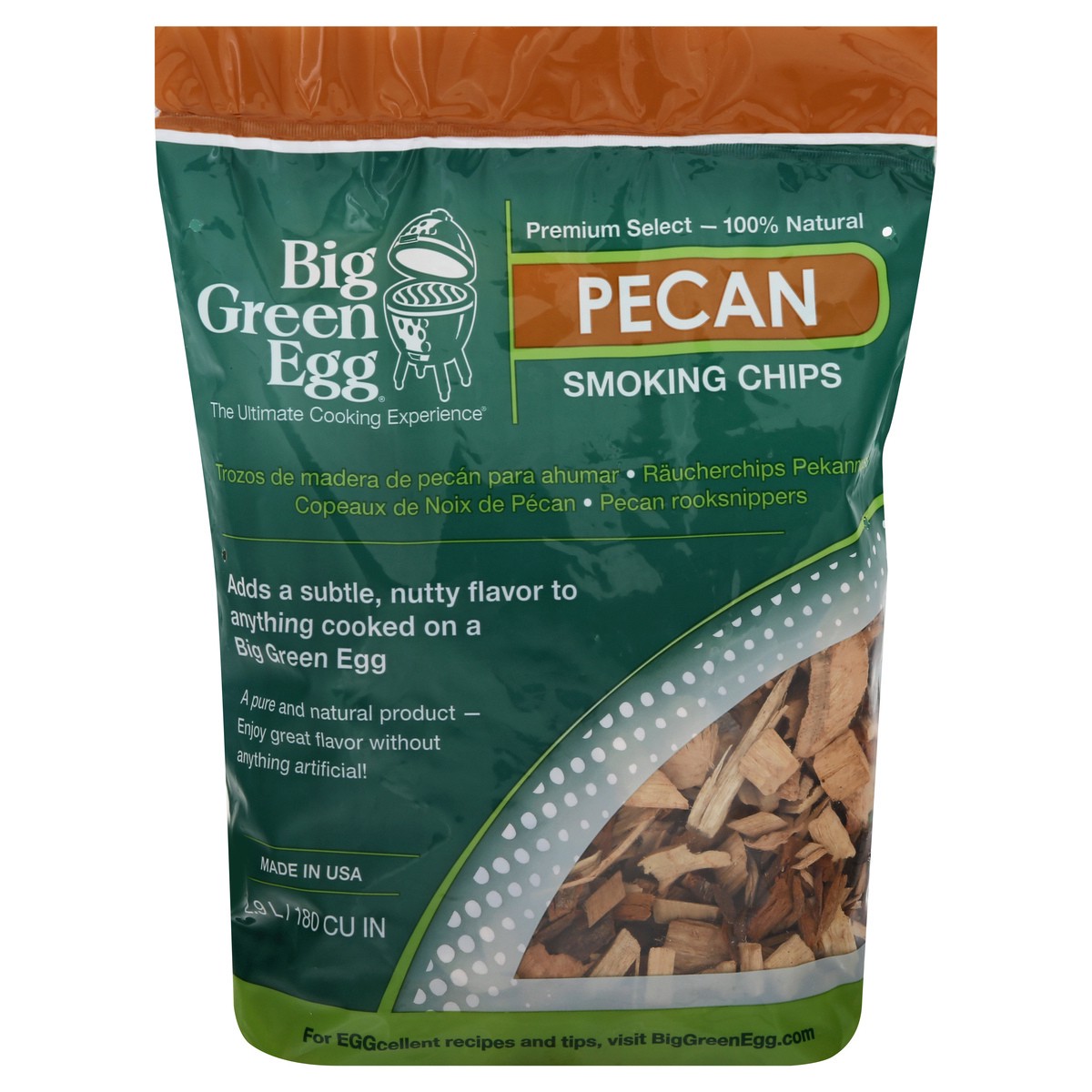 slide 6 of 11, Big Green Egg Pecan Smoking Chips 2.9 lt, 2.90 l