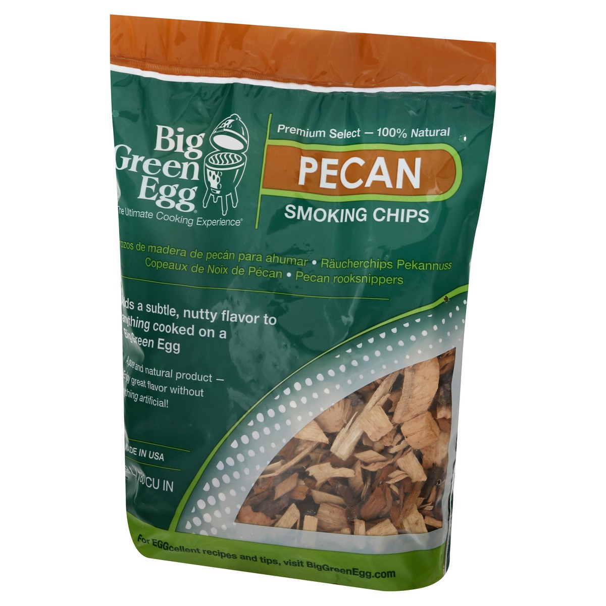 slide 9 of 11, Big Green Egg Pecan Smoking Chips 2.9 lt, 2.90 l