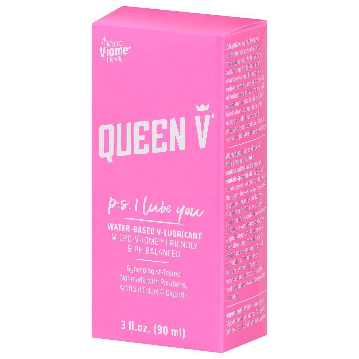 slide 3 of 9, Queen V P.S. I Lube You Water-Based V-Lubricant 3 fl oz, 3 fl oz