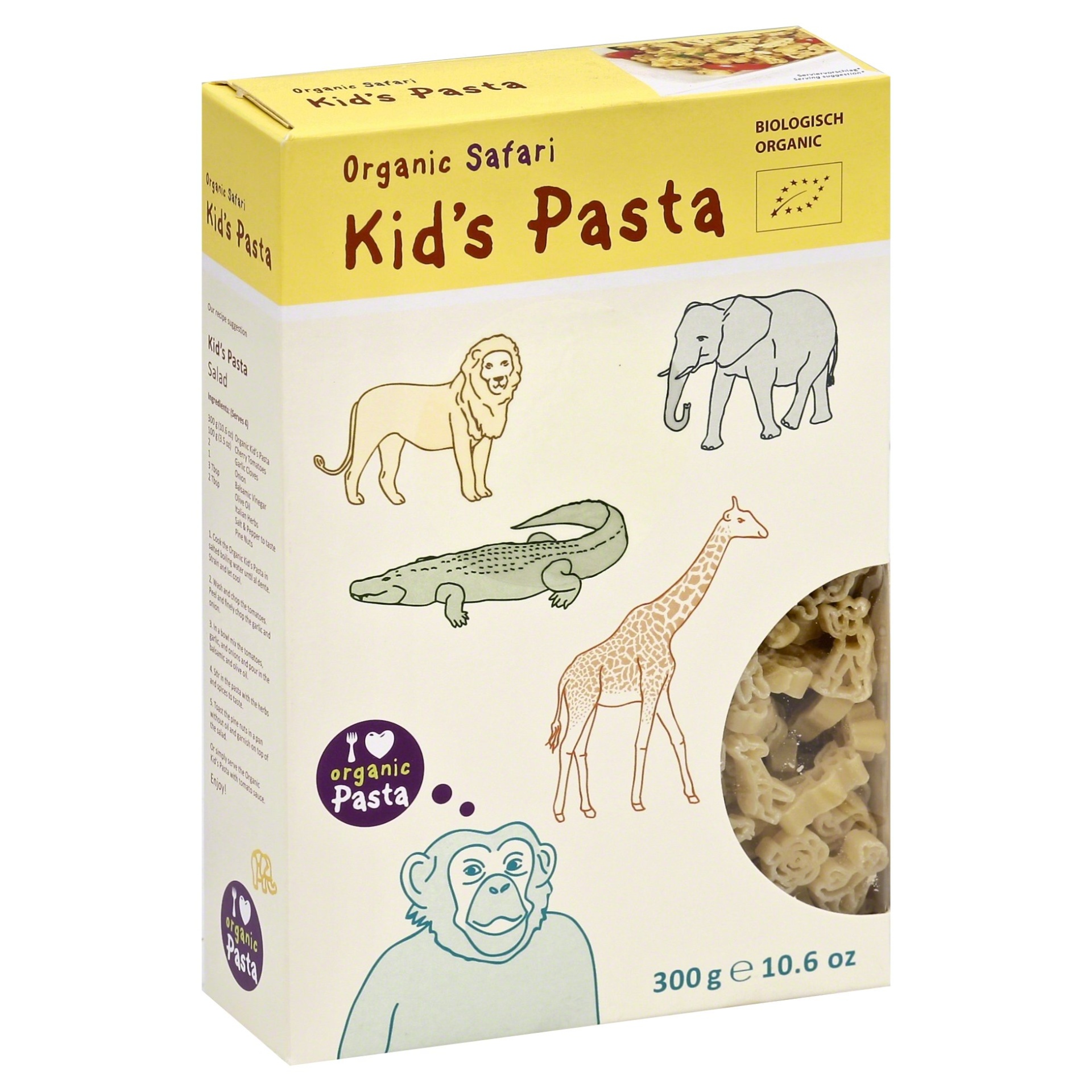 slide 1 of 4, ALB-GOLD Organic Safari Kid's Pasta, 10.6 oz