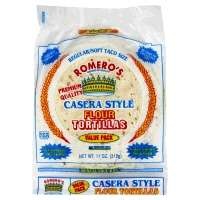 slide 1 of 1, Romero's Tortillas Flour Casera Style Regular Soft Taco Size Value Pack Bag, 11 oz