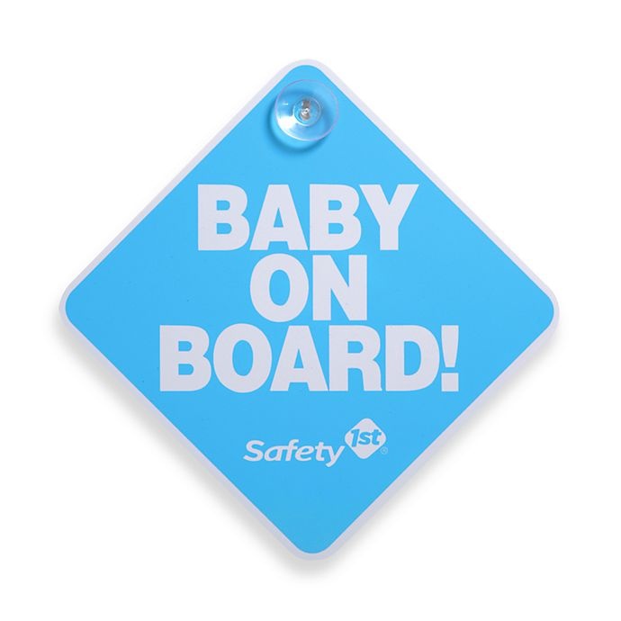 slide 1 of 1, Safety 1stBaby On Board Sign - Blue, 1 ct