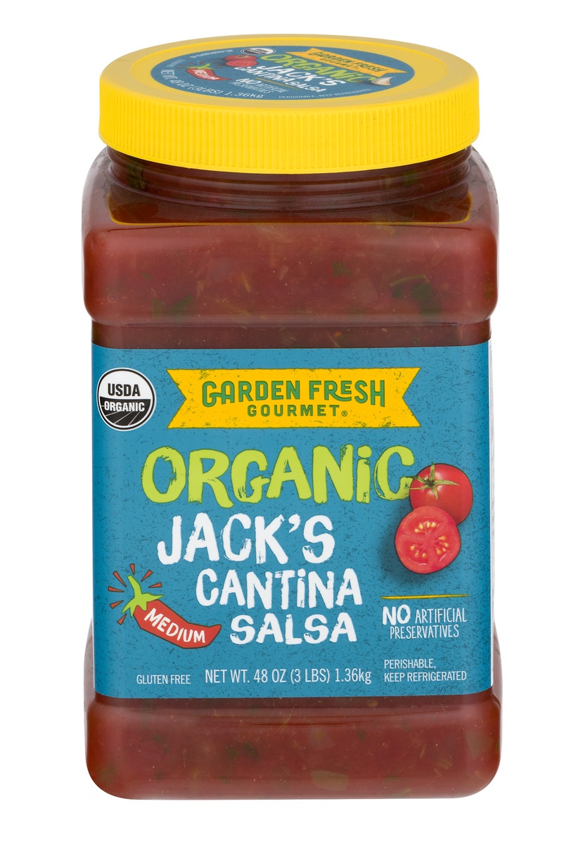 slide 1 of 1, Garden Fresh Gourmet Medium Salsa Jack's Cantina Organic, 48 oz