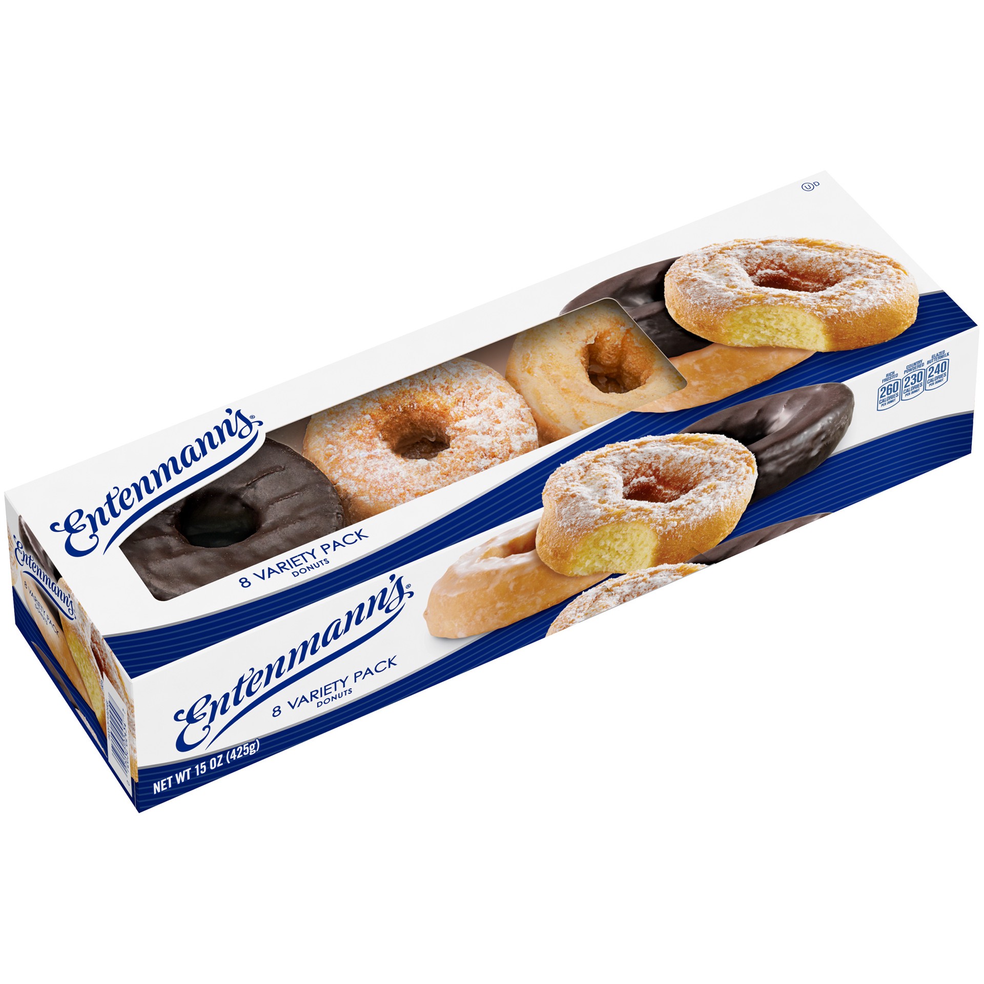 slide 6 of 9, Entenmann's Variety Pack Donuts, 8 count, 15 oz, 8 ct