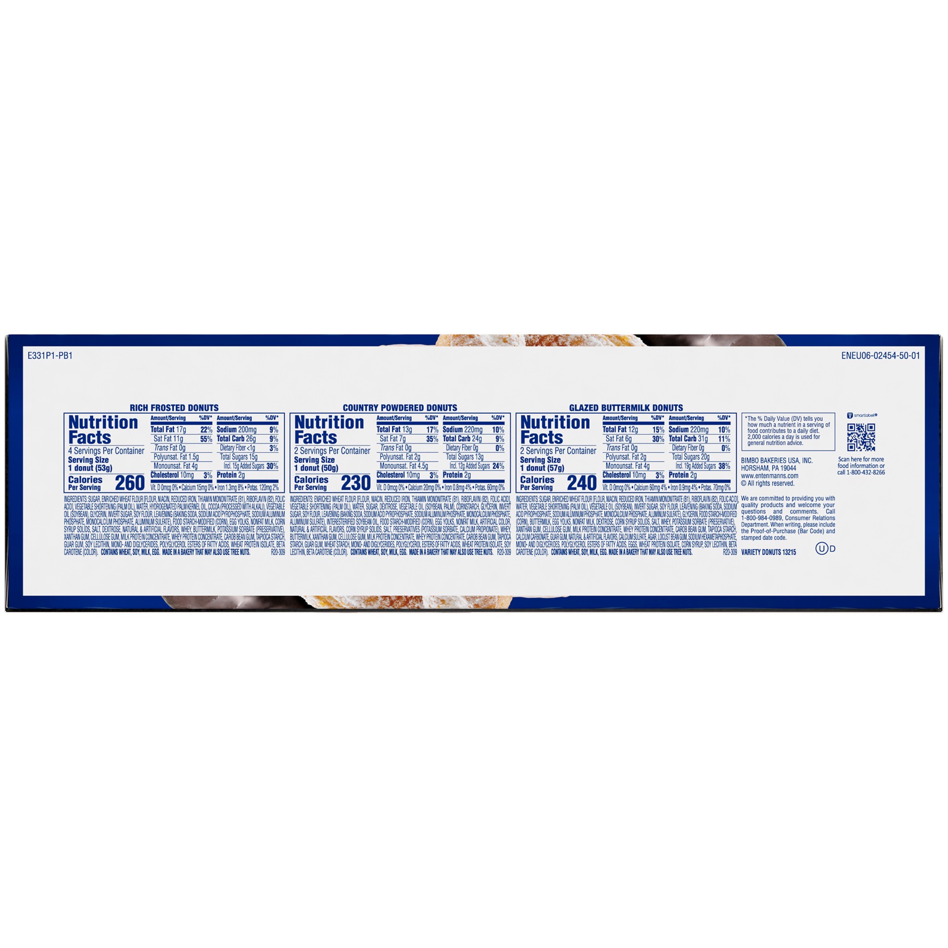 slide 7 of 9, Entenmann's Variety Pack Donuts, 8 count, 15 oz, 8 ct