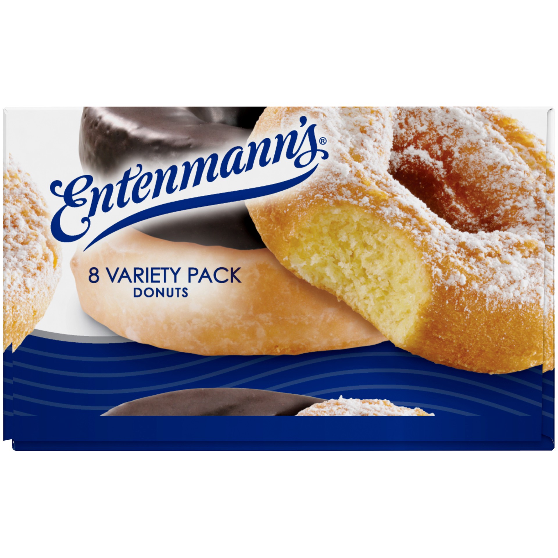 slide 2 of 9, Entenmann's Variety Pack Donuts, 8 count, 15 oz, 8 ct