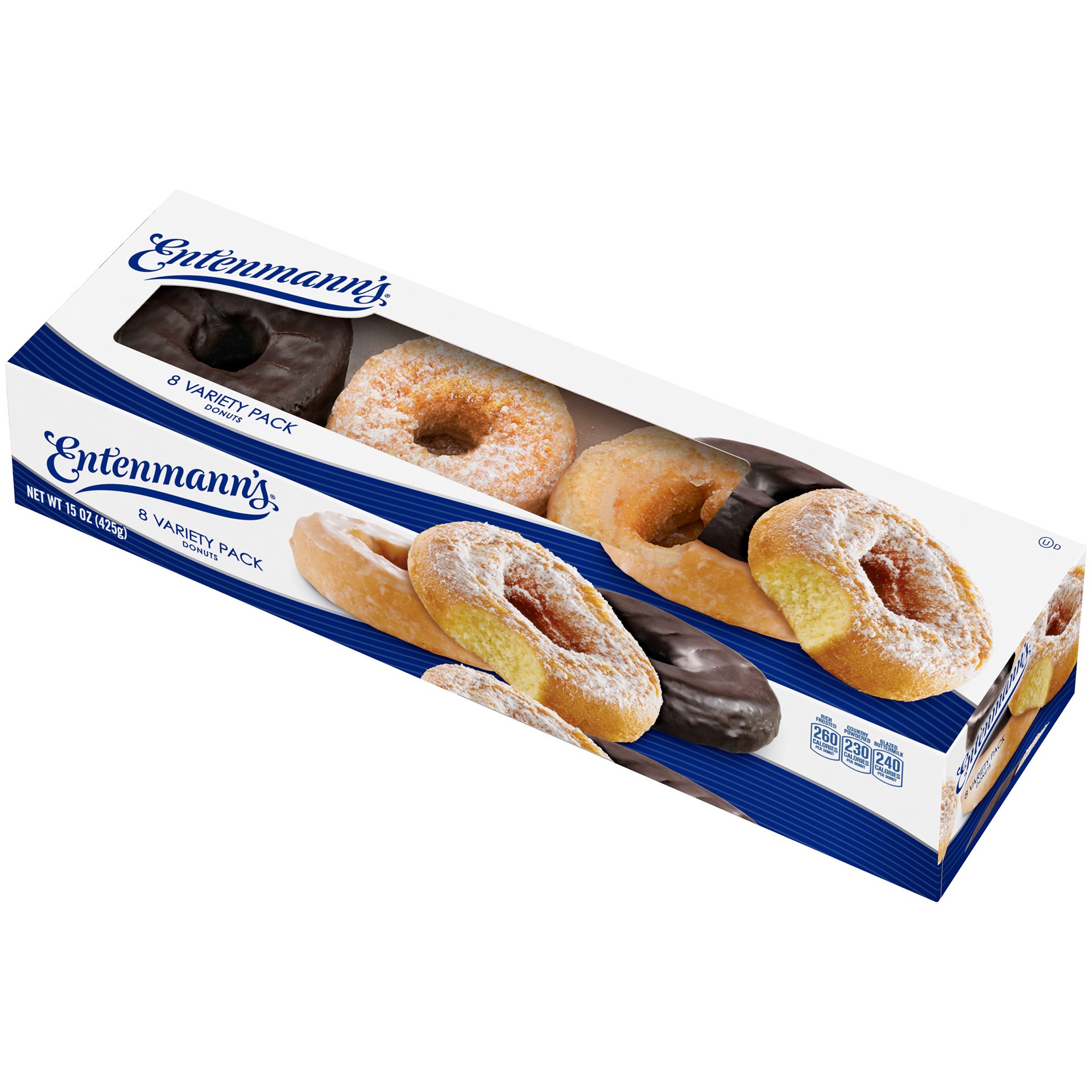 slide 5 of 9, Entenmann's Variety Pack Donuts, 8 count, 15 oz, 8 ct