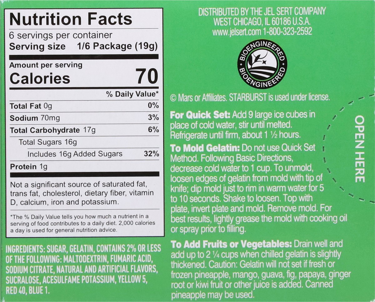 slide 2 of 14, Starburst Watermelon Gelatin 3.94 oz, 3.94 oz