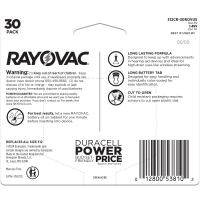 slide 5 of 5, RAYOVAC Size 312 Hearing Aid Batteries (30 Pack), 30 ct