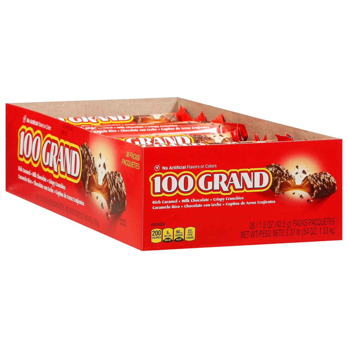 slide 2 of 9, 100 Grand Milk Chocolate Candy Bars 36 - 1.5 oz Packs, 36 ct