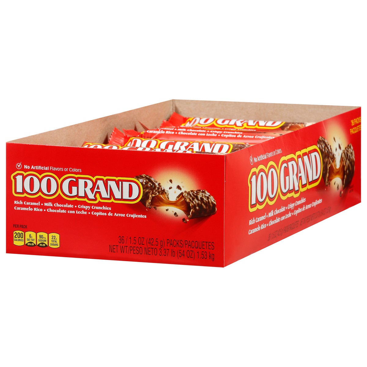 slide 3 of 9, 100 Grand Milk Chocolate Candy Bars 36 - 1.5 oz Packs, 36 ct