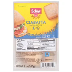Schär Gluten-Free Artisan Style Ciabatta 7 oz