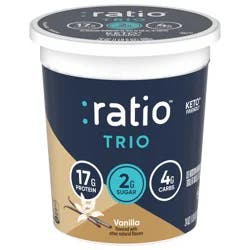 :ratio Keto Friendly Vanilla Yogurt Cultured Dairy Snack, 24 oz Tub