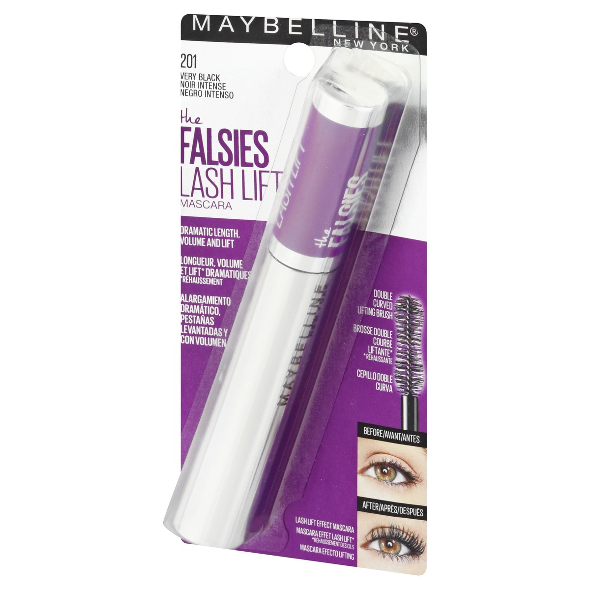 slide 2 of 9, Maybelline The Falsies Lash Lift Very Black 201 Mascara 0.32 fl oz, 0.32 oz