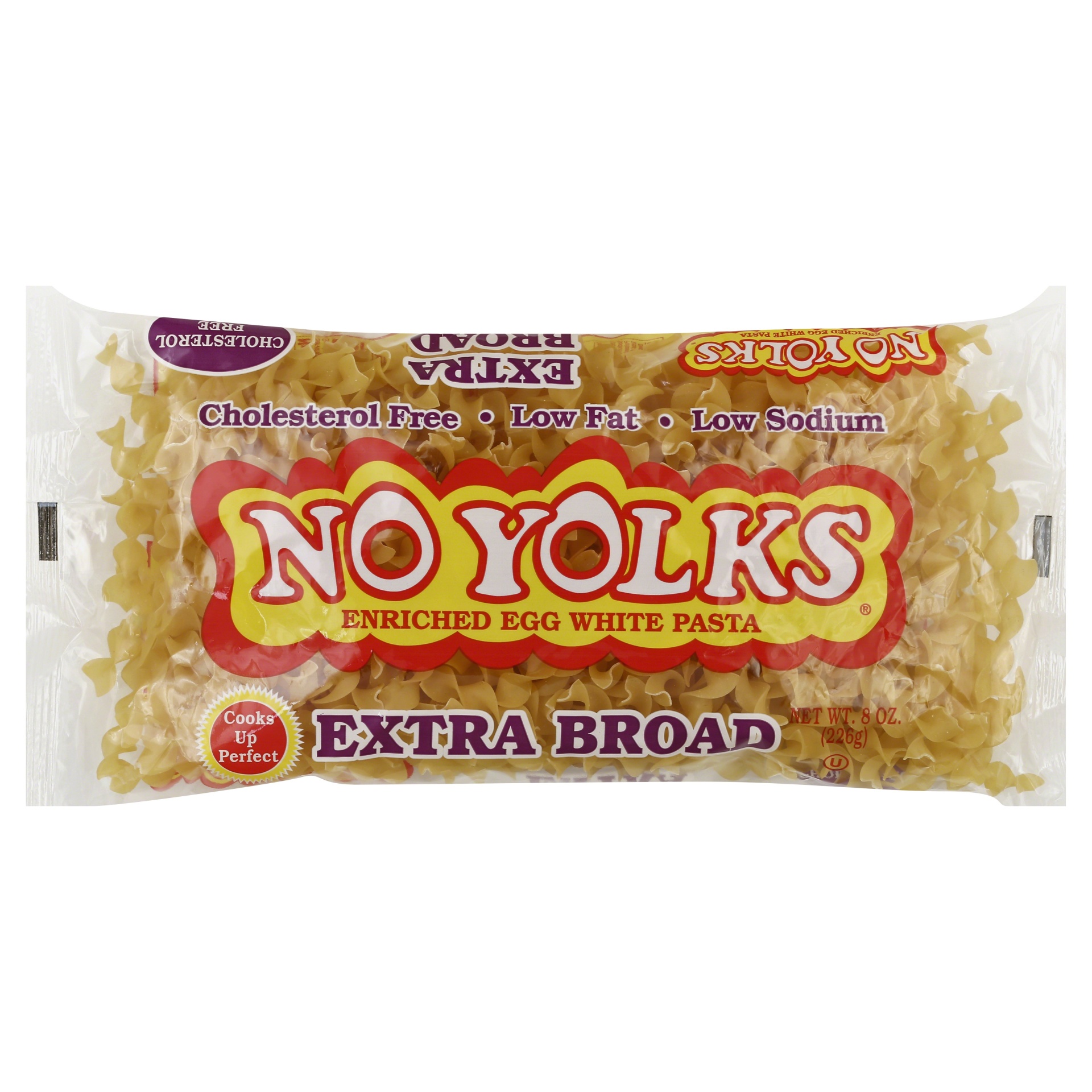 slide 1 of 6, No Yolks Extra Broad Egg Noodles, 96 oz