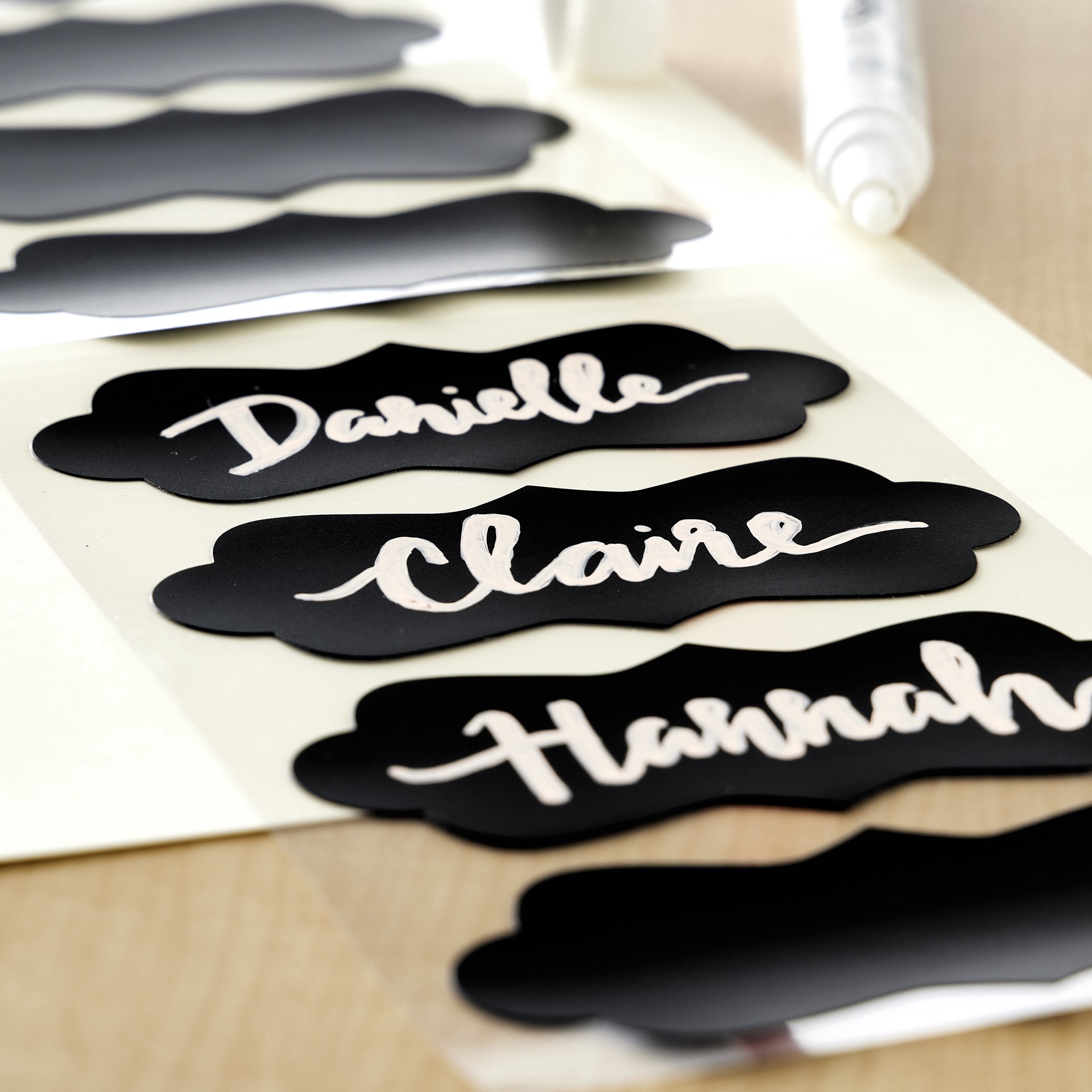 slide 3 of 3, Recollections Large Elegant Chalkboard Labels, 3.5 in x 1.5 in