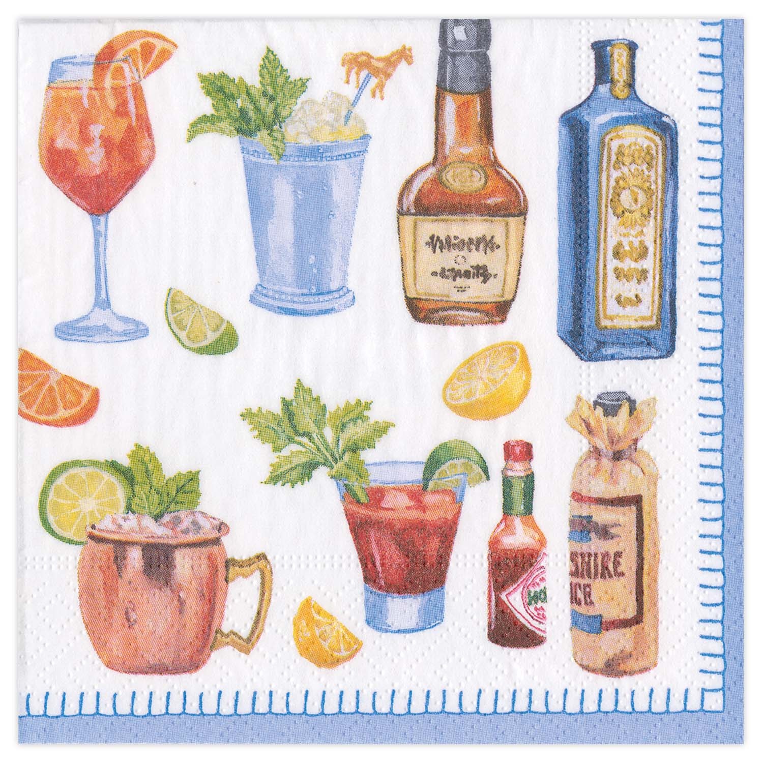 slide 1 of 1, Caspari Happy Hour Cocktail Napkins, 20 ct