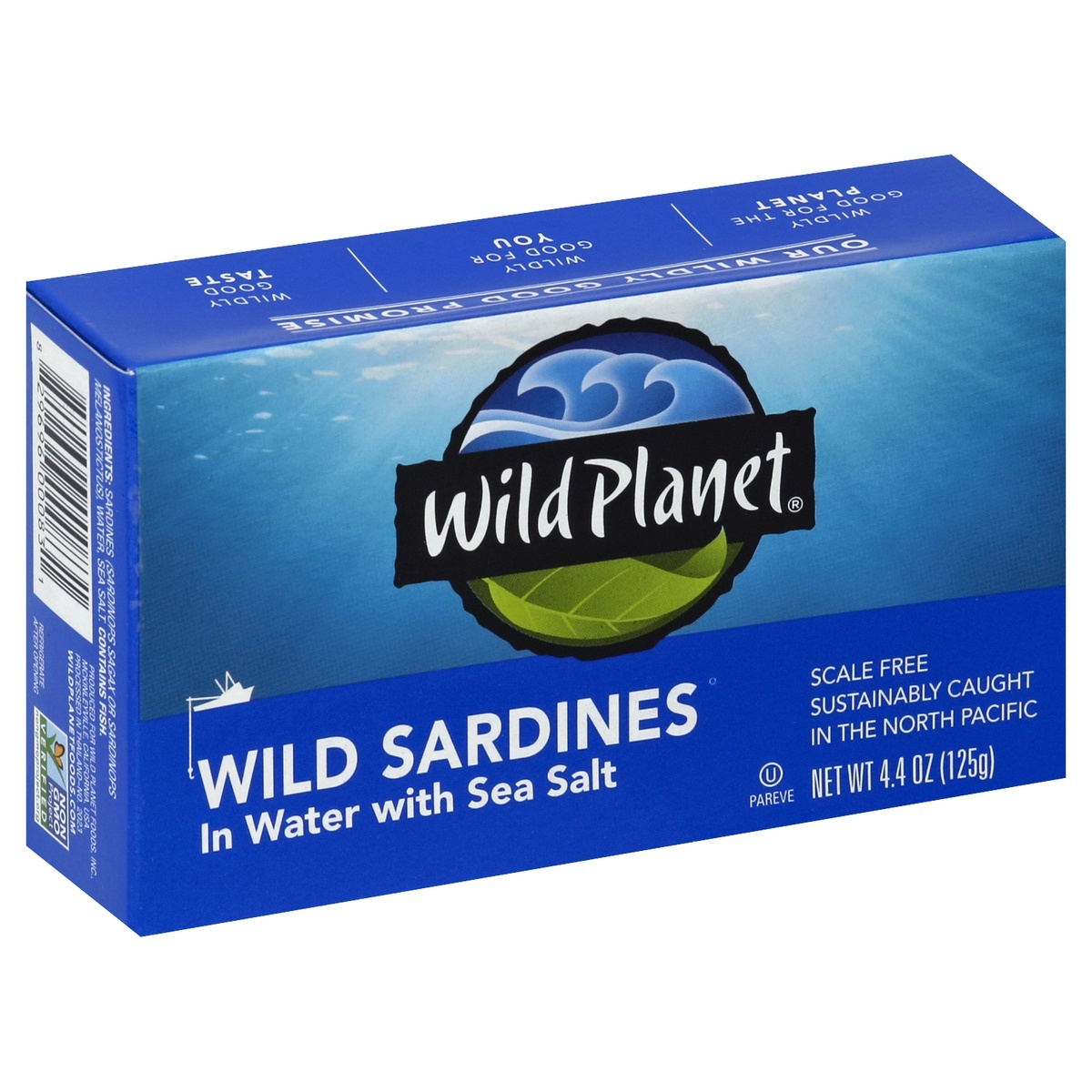 slide 1 of 1, Wild Planet Wild Sardines in Spring Water, 4.375 oz